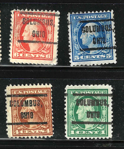Precancels OHIO Collection 1-30 Cent Untyped Washington Franklin US 35B32 - Picture 3 of 3
