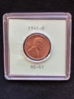 * 1941-S* SUPERB+ TONED GEM BU MINT Lincoln WHEAT PENNY * FROM OLD COLLECTION *
