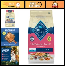 Natural Salmon & Brown Rice Adult Dry Dog Food, 5-lb - Muscle Support, Healthy I