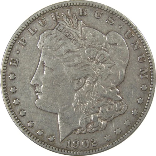 1902 Morgan Silver Dollar VF Very Fine $1 Coin Collectible SKU:I23951