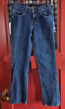 Calvin Klein Women's Blue Medium Wash Straight Leg Jeans Pockets Size 8