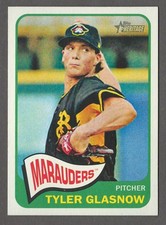 TYLER GLASNOW 2014 Topps Heritage Minors SP #215 Base Set Shortprint Marauders