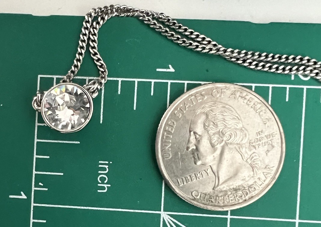 Signed givenchy  Rhinestone Crystal Silver Tone n… - image 2