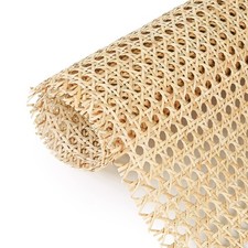14" Width x 3.3 Feet Cane Rattan Webbing Roll for Caning Projects, Cane Webbi...
