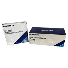 Olympus G 40 Aufsteckblitz & IS/L LENS A-MACR...