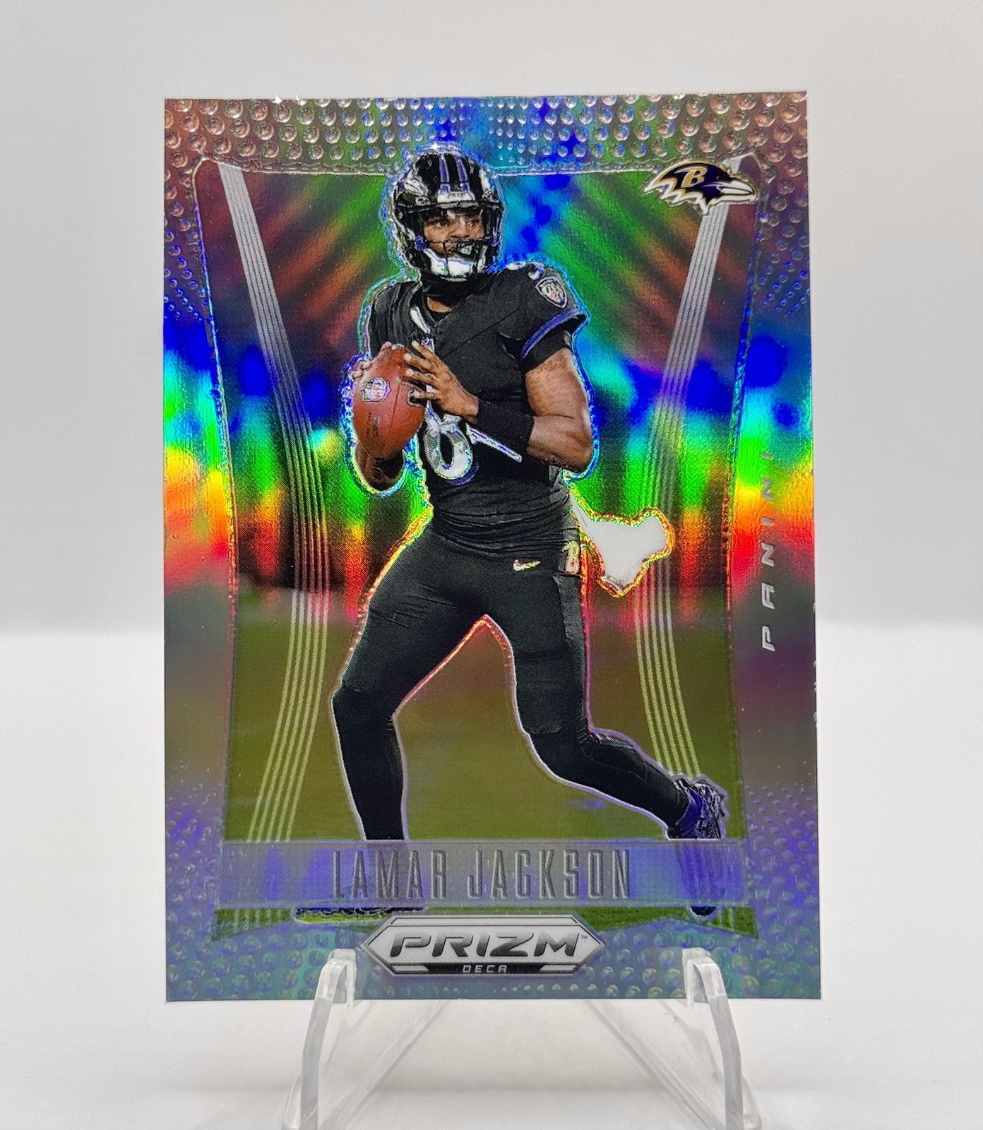 2024 Panini Prizm DECA - LAMAR JACKSON True Silver Prizm #20 Ravens SSP MINT❗️
