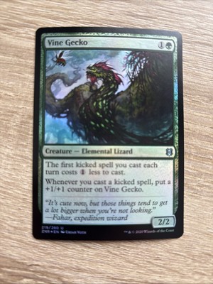 Vine Gecko Magic The Gathering Foil ZNR 219/280