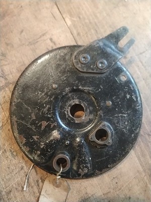 4.6 Norton International 18 Bremsankerplatte Brake Plate rigid Girderfork Rechts