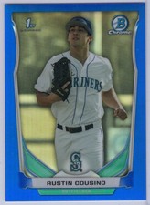 2014 Bowman Chrome Blue Refractor #CDP82 Austin Cousino #'d 352/399
