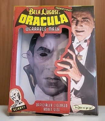 Bela Lugosi is Dracula Wearable Mask Black & White Midnight Movie Retro A Go Go