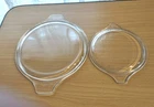 Vintage Pyrex Casserole Lid Replacements Lot of 2 475-C 35 and 470-C 33