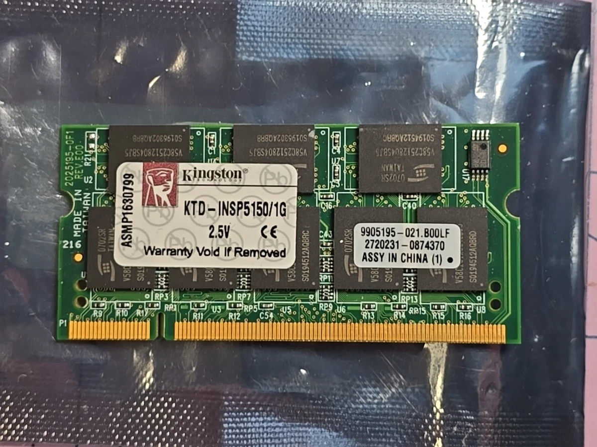 Barrette Mémoire RAM Kingston KTM4049/1G - 1GB, 400MHz, ECC, Pour Serveur (SDR SDRAM)