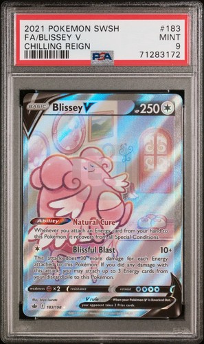 Blissey V 183/198 Chilling Reign Pokemon PSA 9 MINT
