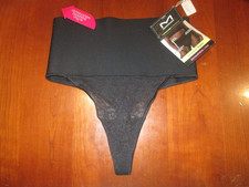 NWT Maidenform Black Shaping Thong Firm Women S Cool Wicking Tummy Control 34887