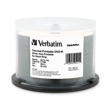 Verbatim DVD-R 4.7GB 16X DataLifePlus White Thermal Printable 95211