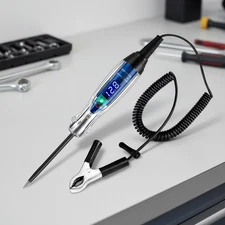 Bidirectional Voltage Tester with Anti-Lost Needle Guard - Safe & Sturdy