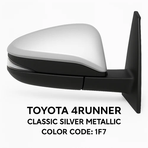 NEW SILVER Mirror Fits 14-2023 Toyota 4Runner Passenger Right Signal heat puddle