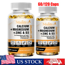 Calcium Magnesium Zinc with Vitamin D3 Strong For Bone Health Muscle Improvement