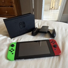 Nintendo Switch Console Neon Red/Green Joy-Con, Dock & Joy-Con Grip