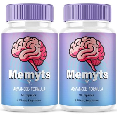(2 Pack) Memyts Premium Memory Supplement Capsules, Memyts Pills (120 Capsules)