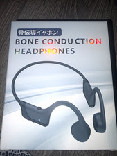 Bone Conduction Bluetooth Headphones Neckband Over-Ear Black for iPhone