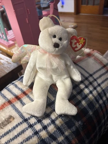 👼🏻 Ty Beanie Baby - HALO the Angel 🐻Bear (8.5 Inch)Vintage Stuffed Toy