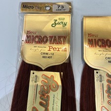 Zury Micro Yaki Perm 100  HumanHair 12  Inches Color Red Hot 73