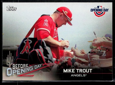 2018 Topps Opening Day #BOD-MT Mike Trout Before Opening Day