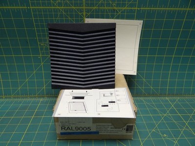 Rittal SK3388.021 Fan & Filter Unit Ventilator RAL9005 Black 24VDC 0.31A 7.4W