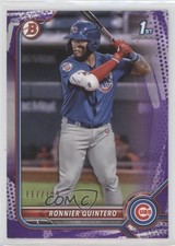 2022 Bowman Prospects Purple Pattern Border /199 Ronnier Quintero #BP-124 17fl