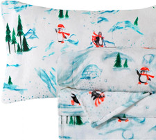 Luxuriously Soft 4-Piece Holiday Velvet Plush Flannel Sheet Set - Premium Qualit