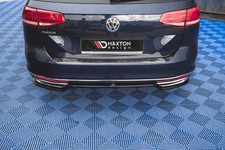 Maxton Design Diffusor Heckansatz passend für VW Passat B8 schwarz Hochglanz