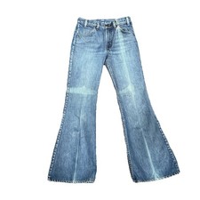 1980s Levis Orange Tab Jeans Bell Bottom Faded 28x30 Vintage Unisex Pants