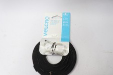  25-Pk Velcro R Reusable Self-Gripping Cable Ties Black 1/4" x 8" 91141