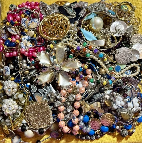 “Not-So Mystery” Lot 45+ Piece Costume Jewelry Vintage To Now-Get It All HUGE!