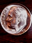 1956-D SILVER ROOSEVELT DIME ... GRADES "BRILLIANT  UNCIRCULATED"