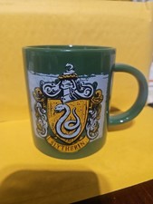 Harry Potter World Slytherin Hogwarts House Crest Ceramic Coffee Mug 14 Oz