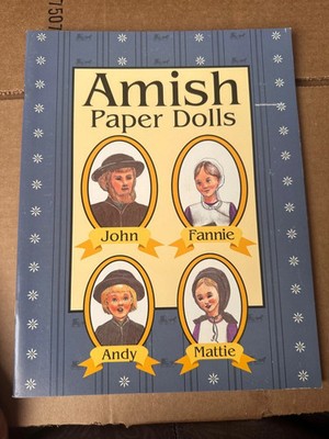 Amish Paper Dolls Book By Gail Keffer 1996 Featuring John Fannie Andy Mattie