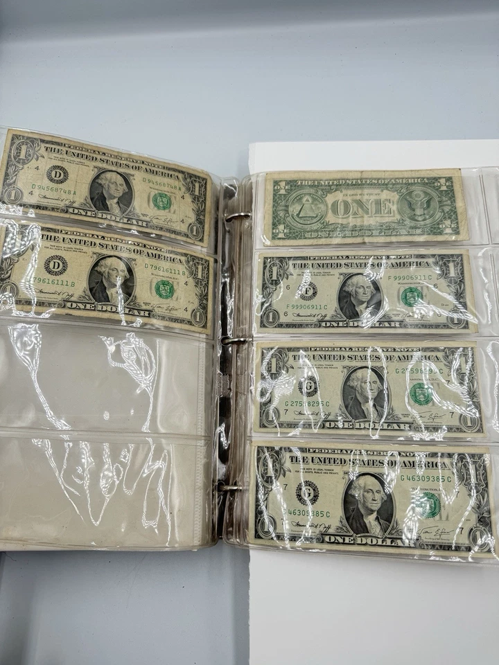 Lot of 239 $1 & 4-$2 Bills 1974 & 1988 w/ Star Notes & Sequential #s - Image 3 of 4
