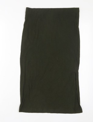 FOREVER 21 Damen A-Linien Rock grün Polyester Größe L