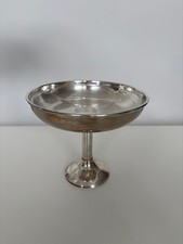 VINTAGE Schale mit Fuss+Glasschale versilbert Durchmesser 18,5 cm guter Zustand