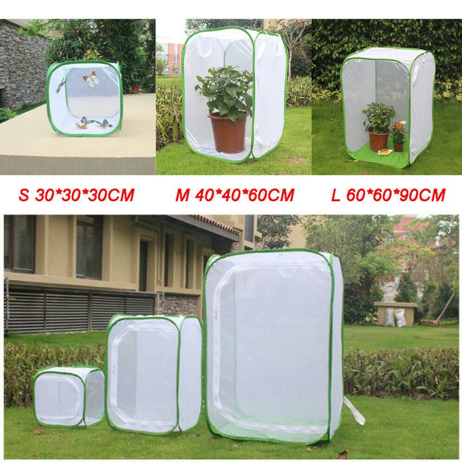 Schmetterlings-Lebensraum Netz - Faltbarer Beobachtungskäfig 26x19x19cm