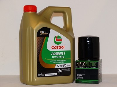 Aprilia RSV4 R / Factory Bj: 09-12, 4Ltr. CASTROL 10W50,Öl- u. Ölfilter