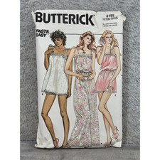 Butterick 3195 Vintage 80s Lingerie Pattern N...