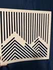 Set of 2 Mountain Blended Background with Soft Fiber Material Wall Art 23x23 — photo 4