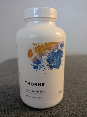 THORNE Men's Multi 50+  Comprehensive Daily Multivitamin 180 Caps
