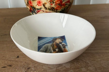 ONE DIRECTION 1D Harry Styles white CEREAL BOWL side salad