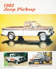1982 Jeep Custom Pioneer Honcho Laredo Pickup Truck Sales Brochure
