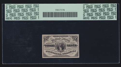 US 3c Fractional Currency Note ERROR w/ Inverted Back FR 1226 PCGS 64PPQ V Ch CU - Picture 2 of 2