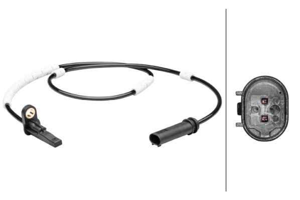 Hella 6PU 012 679-571 Sensor, Raddrehzahl Hinten FÜR BMW-image